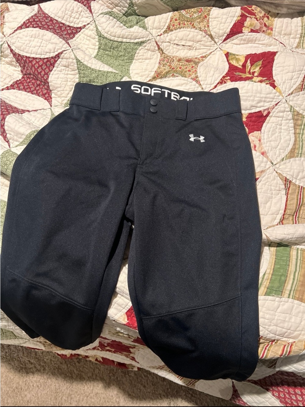 Under Armour Black Softball Pants with Logo